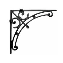 kit 4 Mão Francesa Flecha Cantoneira 35 Cm Aluminio Preto