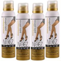 Kit 4 Maquiagem P/ Pernas Spray Neez Profissional Esconde Estrias Celulites Pele Clarissima 150ml Kit 4 Maquiagem P/ Pernas Spray Neez Profissional Esconde Estrias Celulites Pele Clarissima 150ml