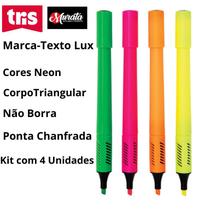 Kit 4 Marca Texto Lux Neon - Tris