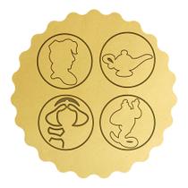 Kit 4 Marcadores Aladdin Gênio Jasmini Lâmpada