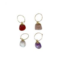 Kit 4 Marcadores de Taça Pedras Roladas