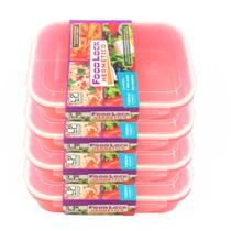 Kit 4 Marmitas Plástica Hermética Com Trava E Divisória 1L Kit 4 Marmitas Plástica Hermética Com Trava E Divisória 1L