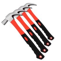 Kit 4 Martelos De Unha Cabo De Fibra Emborrachado 340g