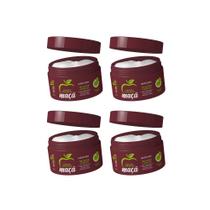 Kit 4 Mascara 300ml Vegano Vinagre Maçã Revitalização Capila Kit 4 Mascara 300ml Vegano Vinagre Maçã Revitalização Capila