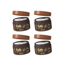 Kit 4 Mascaras Capilar 300ml Café Vegana Crescimento Mahair