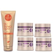 Kit 4 Máscaras Matiza+ Loiro 300g Haskell + Creme De Pentear Tutano 240g