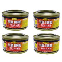 Kit 4 Massa Veda Furos Trincas Fissuras Telhas 330g Allchem