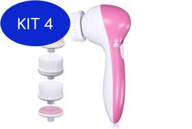 Kit 4 Massageador Facial Elétrico De Limpeza 5X1 - Beauty Care