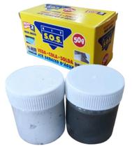 Kit 4 Massas Adesiva De Secagem Rápida Veda Cola Solda 60g Kit 4 Massas Adesiva De Secagem Rápida Veda Cola Solda 60g