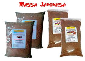 Kit 4 Massas Japonesa Para Pesca Tradicional 2x500g + Missô 2x700g