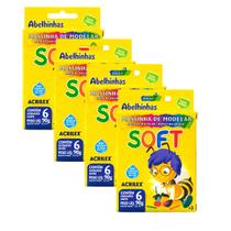 kit 4 Massinha de Modelar Acrilex Soft Abelinhas 6 Cores 90g kit 4 Massinha de Modelar Acrilex Soft Abelinhas 6 Cores 90g
