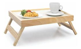 Kit 4 Mesa Bandeja Café Da Manhã Cama Madeira Pés Dobráveis Branco Kit 4 Mesa Bandeja Café Da Manhã Cama Madeira Pés Dobráveis Branco