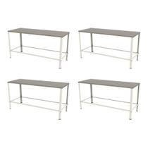 KIT - 4 Mesa Panificadora Desmontável 600x870x1600 MBR-015 - Braesi