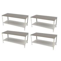KIT - 4 Mesa Panificadora Desmontável 900x870x1900 M-190 - Braesi
