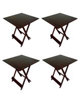 KIT 4 Mesas Dobrável 70x70 cor IMBUIA Bar Restaurante Lanchonete KIT 4 Mesas Dobrável 70x70 cor IMBUIA Bar Restaurante Lanchonete