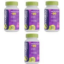 Kit 4 Metilfolato com Vitaminas B6 e B12 4x30 cápsulas Malta