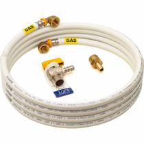 Kit 4 Metros 16mm Tubo PEX GÁS Multicamadas + Registro BM