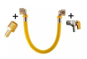Kit 4 Metros Tubo Pex Multicamadas 16Mm Para Gás + Cotovelos Kit 4 Metros Tubo Pex Multicamadas 16Mm Para Gás + Cotovelos