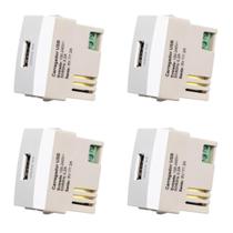 Kit 4 mg módulo tomada carregador usb 2a biv sleek (17261) Kit 4 mg módulo tomada carregador usb 2a biv sleek (17261)