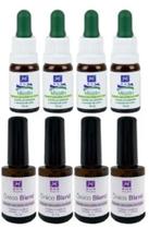 Kit 4 Micotin 10ml + 4 Ônico Blend 10ml Pincel - RHR Cosméticos Kit 4 Micotin 10ml + 4 Ônico Blend 10ml Pincel - RHR Cosméticos