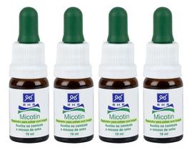 Kit 4 Micotins 10ml Conta Gotas - Reparador Para Unhas