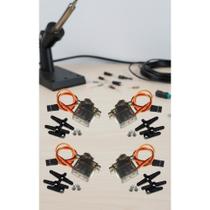 Kit 4 Micro Servos Metal Gear 180º Precisão Kit 4 Micro Servos Metal Gear 180º Precisão