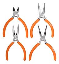 Kit 4 Mini Alicates Artesanato Informatica Bijuteria c/ Mola