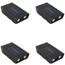 kit 4 Mini Arandela Luminaria Solar para Parede Carga até 8 Hrs DS1955