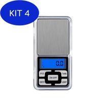 Kit 4 Mini Balança Digital Lcd Alta Precisão Portátil Com