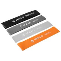 Kit 4 Mini Bands Faixa Elástica Circular 4 Níveis Vollo