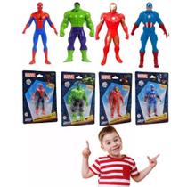 Kit 4 Mini Bonecos Marvel Os Vingadores Brinquedo De Ação