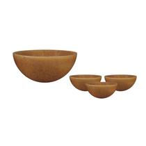 Kit 4 Mini Bowl Fibra Madeira Green 240Ml Kit 4 Mini Bowl Fibra Madeira Green 240Ml