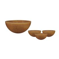 Kit 4 Mini Bowl Fibra Madeira Green 240Ml Kit 4 Mini Bowl Fibra Madeira Green 240Ml