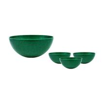Kit 4 Mini Bowl Fibra Madeira Green Colors Verde 240Ml