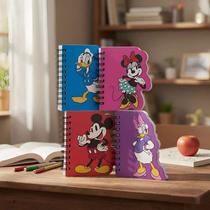 Kit 4 Mini Cadernos de Anotações Caderneta Mickey Sua Turma Kit 4 Mini Cadernos de Anotações Caderneta Mickey Sua Turma