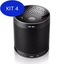 Kit 4 Mini Caixa De Som Bluetooth Hf-Q3