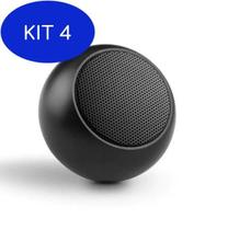 Kit 4 Mini Caixa De Som Bluetooth Sem Fio Atende Chamadas