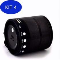 Kit 4 Mini Caixa De Som Bluetooth Ws887