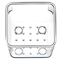 Kit 4 Mini Caixa Porta Objetos, Clipes, em Acrílico 7x7cm