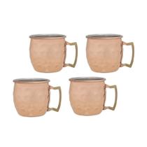 Kit 4 Mini Canecas Shot 60ml Cobre Moscow Mule Fracalanza Kit 4 Mini Canecas Shot 60ml Cobre Moscow Mule Fracalanza