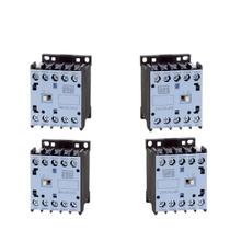 Kit 4 Mini Contatores Auxiliares Weg CWCA0-40 10A 24VCC Mais Flexibilidade e Potência!