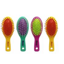 Kit 4 Mini Escovas de Cabelo Collors Escovinha de Bolsa Viagem Cores Sortidas Ricca