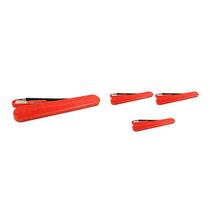 Kit 4 Mini Estojo Fibra Madeira Vermelho Kit 4 Mini Estojo Fibra Madeira Vermelho