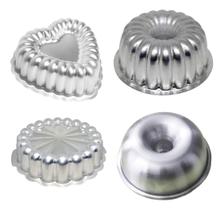 Kit 4 Mini Forma Bolo Coração, Charlote, Suíça, Arredondada Kit 4 Mini Forma Bolo Coração, Charlote, Suíça, Arredondada