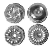 Kit 4 Mini Forminhas Decoradas Caparroz 9x4cm Gomada Vulcão