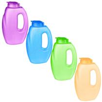 Kit 4 Mini Galão De Água 1,55 Litro Com Alça Squeeze Garrafa Academia Geladeira Jarra de Suco Antivazamento Livre de BPA Kit 4 Mini Galão De Água 1,55 Litro Com Alça Squeeze Garrafa Academia Geladeira Jarra de Suco Antivazamento Livre de BPA