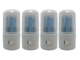 Kit 4 Mini Luminária de Tomada Abajur de LED Iluminação Noturna Ambiente Universal Bivolt Kit 4 Mini Luminária de Tomada Abajur de LED Iluminação Noturna Ambiente Universal Bivolt