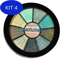 Kit 4 Mini Paleta De Sombras Natural Ruby Rose Hb9986