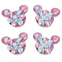 Kit 4 Mini Petisqueiras Rosa Ratinho Kit 4 Mini Petisqueiras Rosa Ratinho