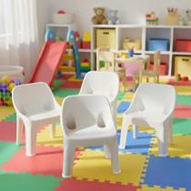kit 4 Mini Poltrona Infantil Resist Plástica Resistente de Plástico Cadeirinha Criança até 80kg